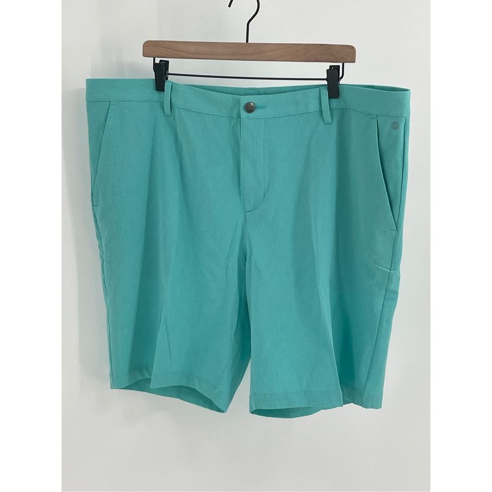 Adidas Shorts Golf Crosshatch Men's Size‎ 42 Semi Mint Green Performance New